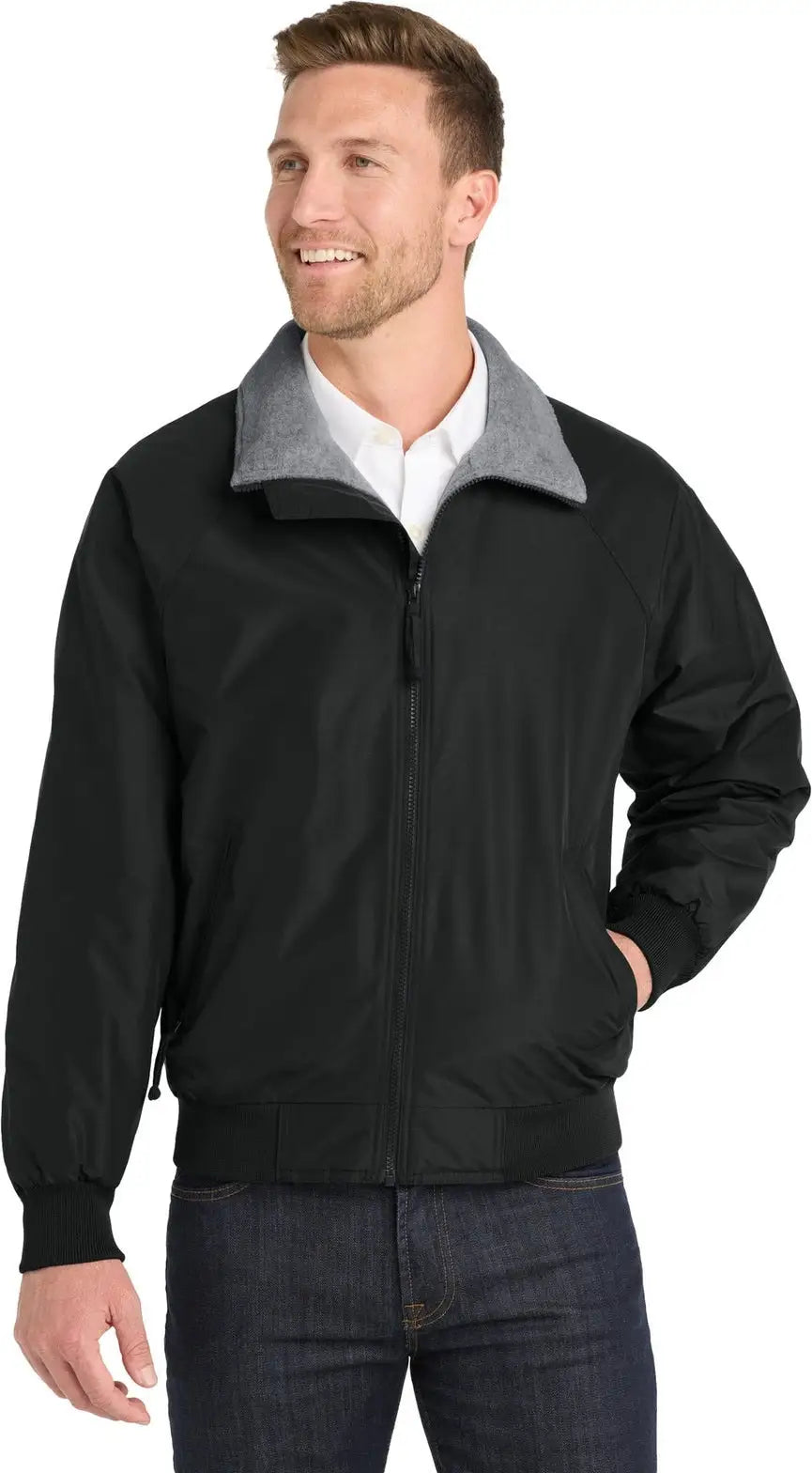 Port Authority J754 Challenger Jacket - True Black Gray Heather - Black/ / Adult Xs