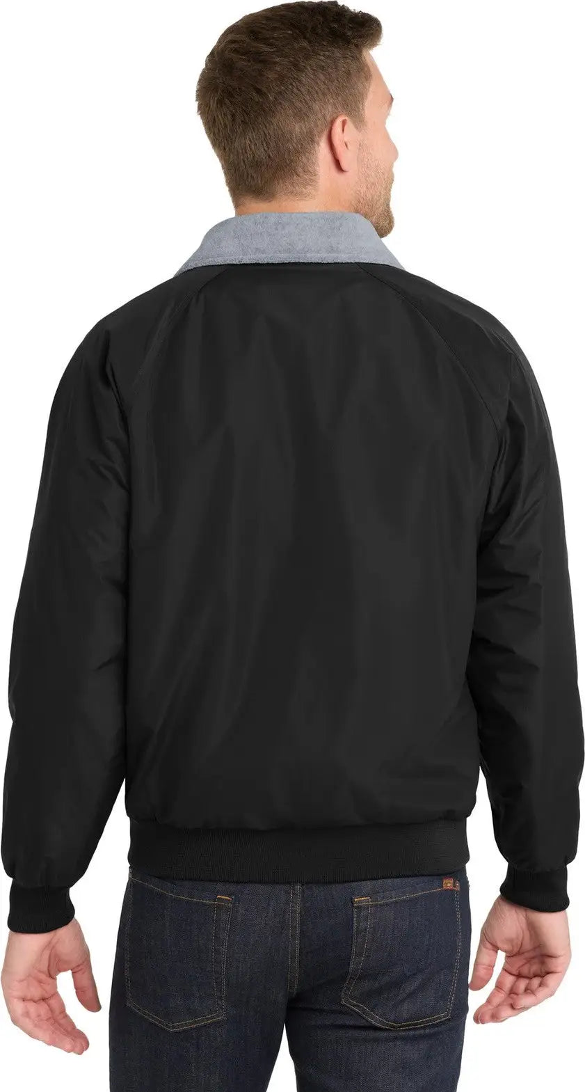 Port Authority J754 Challenger Jacket - True Black Gray Heather