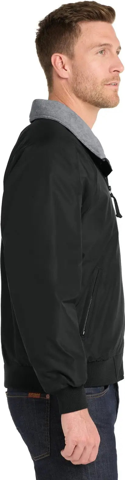 Port Authority J754 Challenger Jacket - True Black Gray Heather