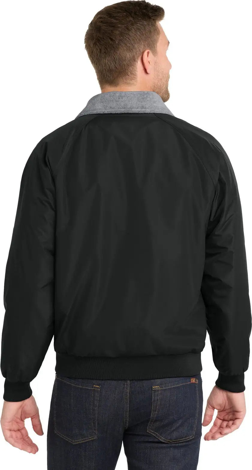 Port Authority J754 Challenger Jacket - True Black Gray Heather