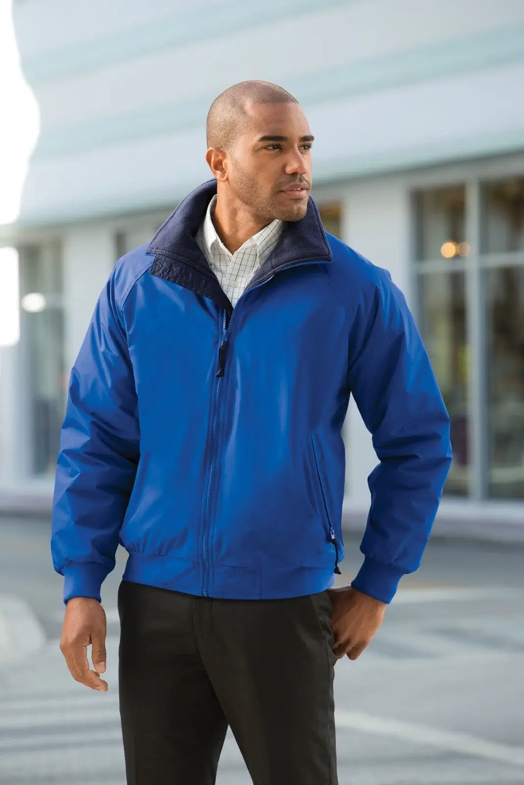 Port Authority J754 Challenger Jacket - True Black Gray Heather