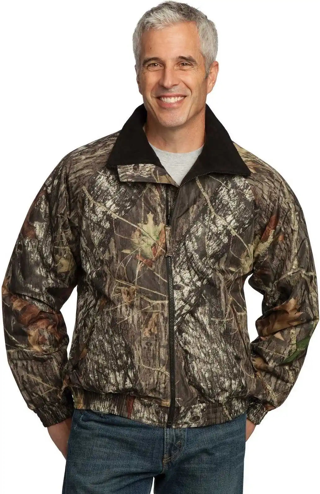Port Authority J754mo Waterproof Mossy Oak Challenger Jacket - New Break-up Black