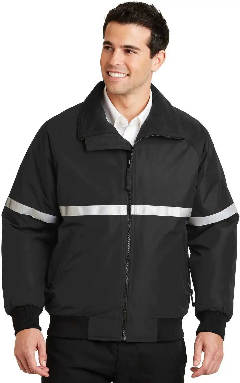 Port Authority J754r Challenger Jacket with Reflective Taping True Black