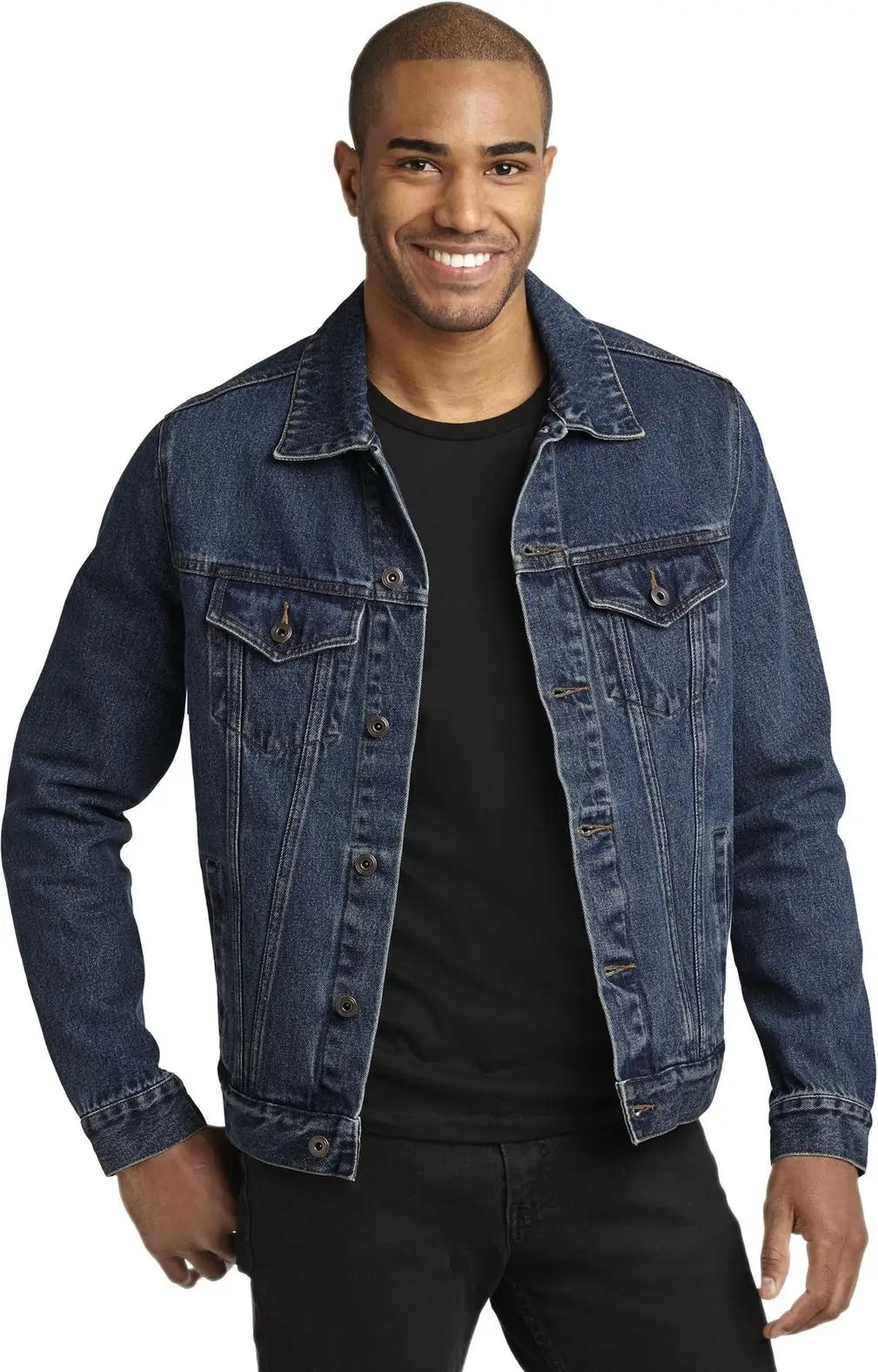 Port Authority J7620 Denim Jacket - Blue / Adult Xs