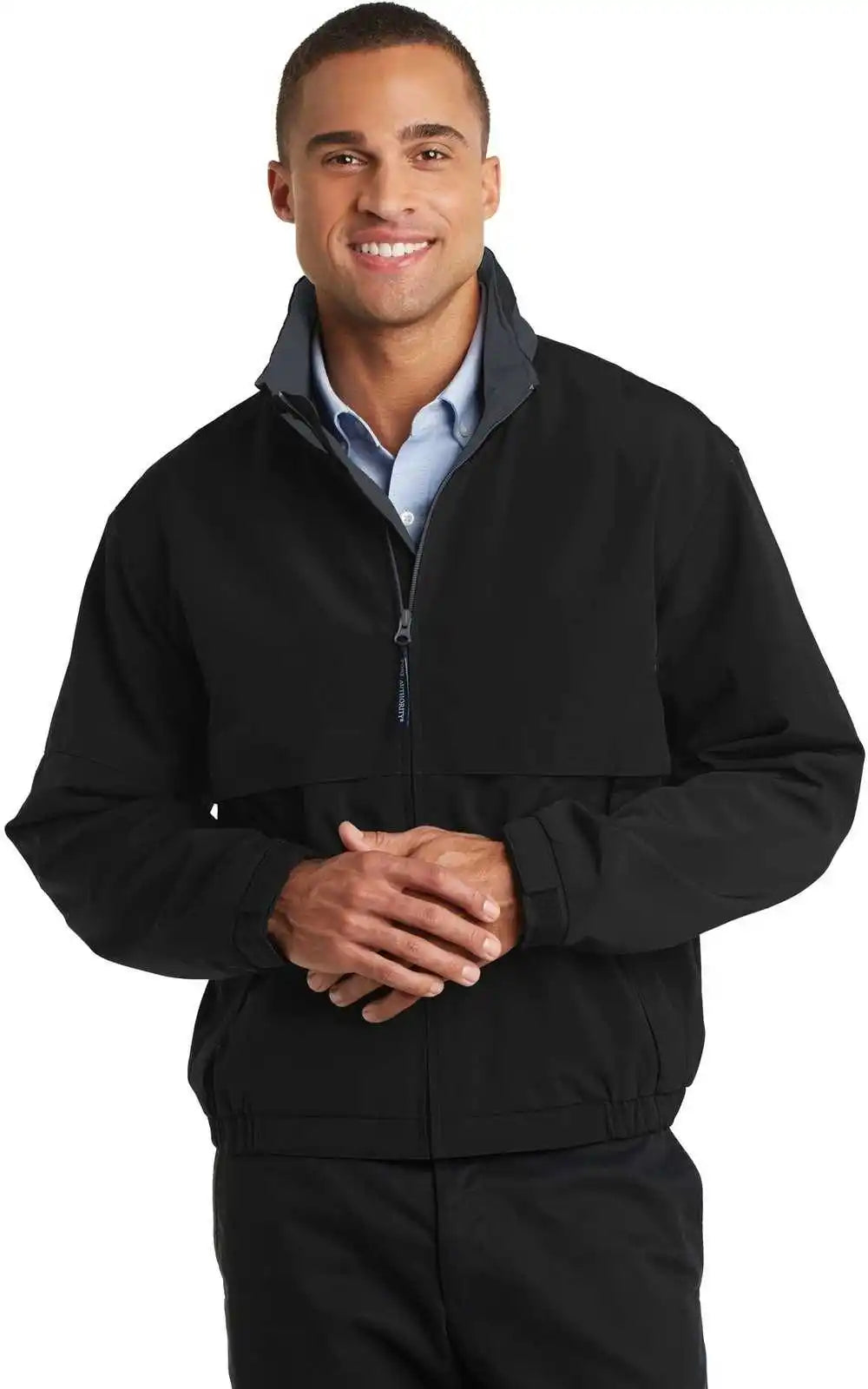 Port Authority J764 Legacy Jacket Black Steel Gray