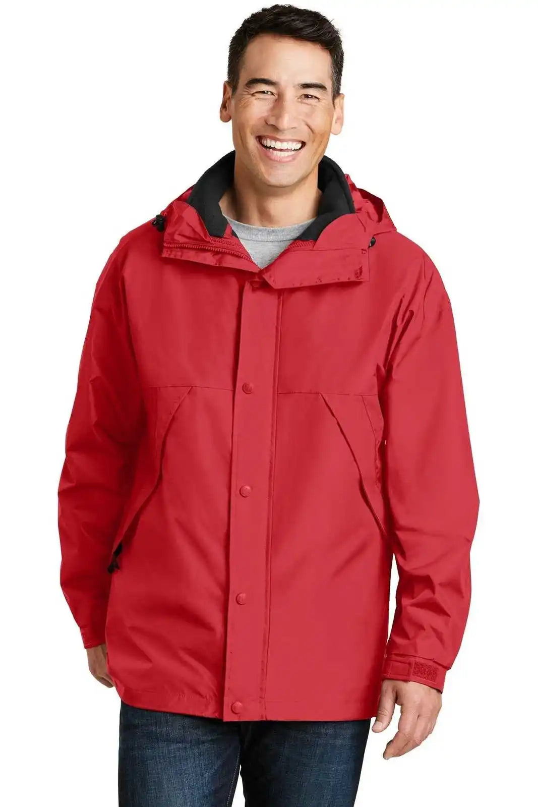Port Authority J777 3-in-1 Jacket - Red Black