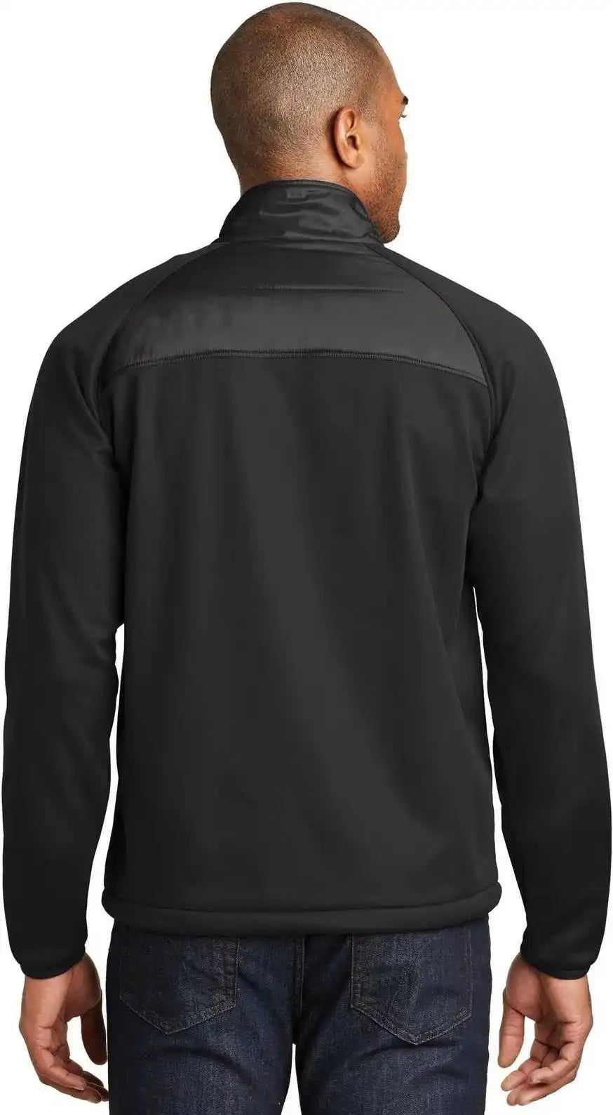 Port Authority J787 Hybrid Soft Shell Jacket Deep Black