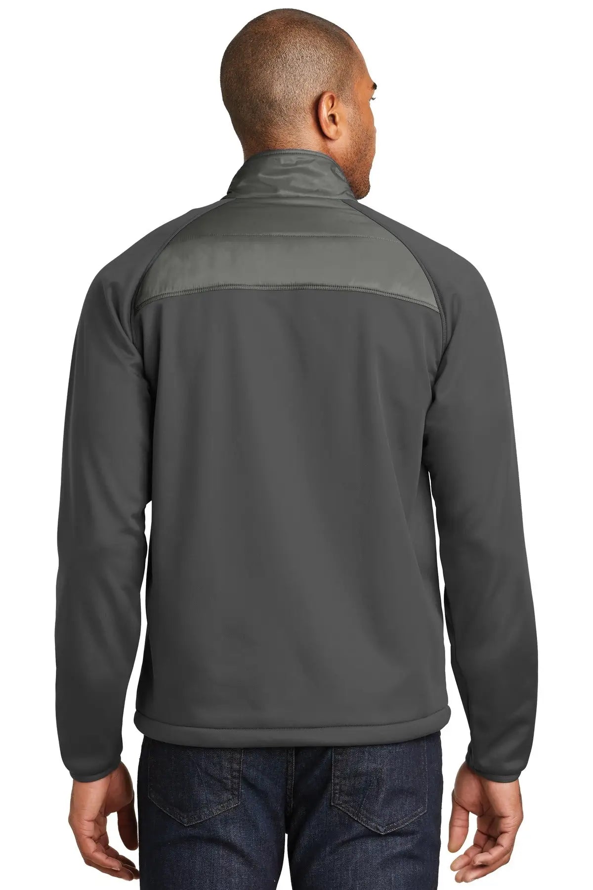Port Authority J787 Hybrid Soft Shell Jacket - Smoke Gray Steel