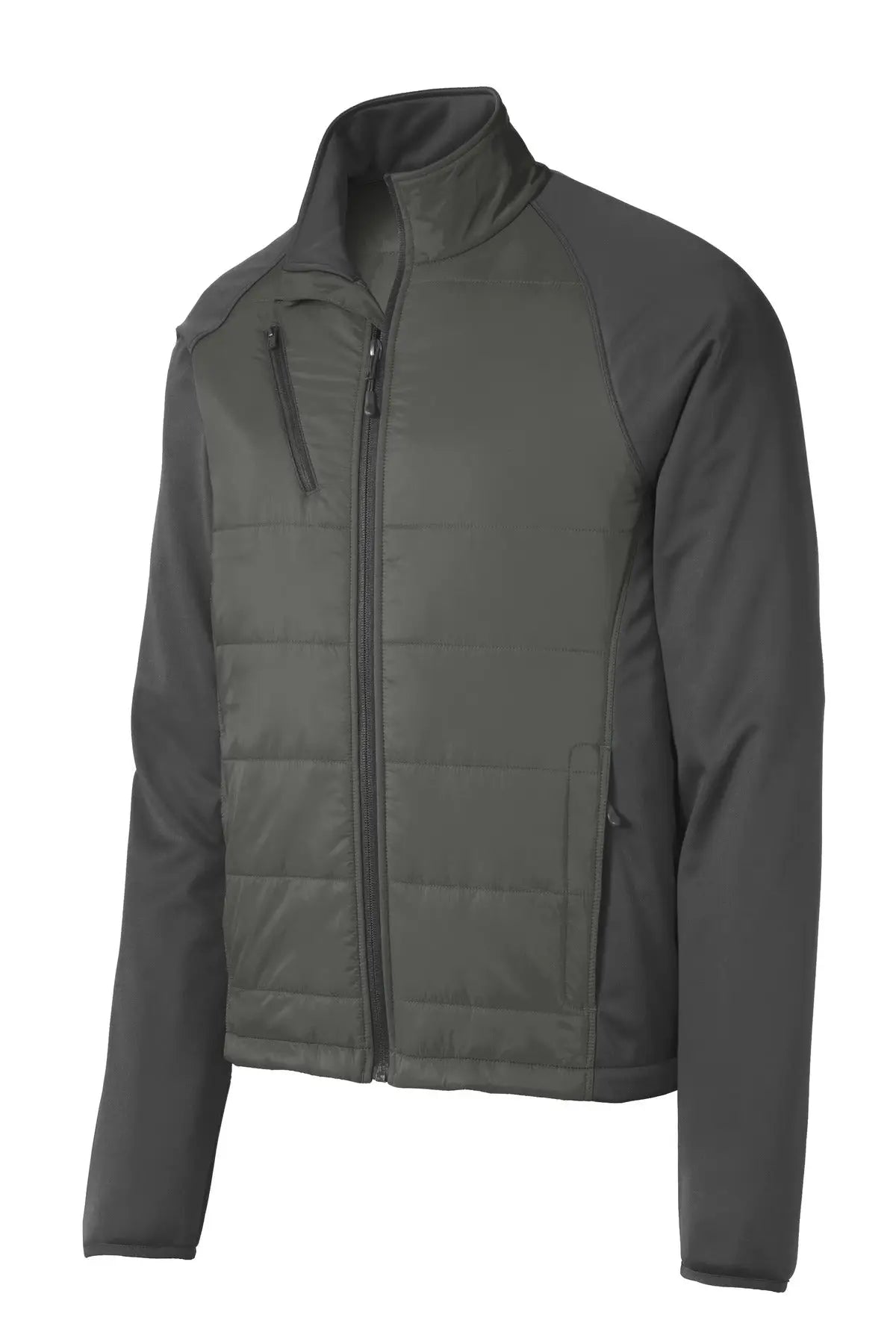 Port Authority J787 Hybrid Soft Shell Jacket - Smoke Gray Steel