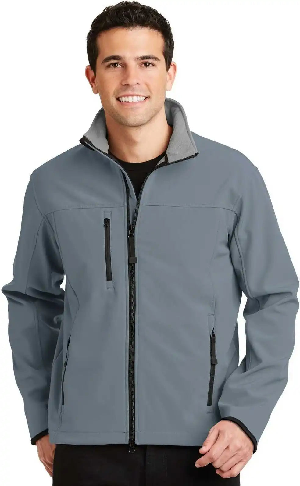 Port Authority J790 Glacier Soft Shell Jacket - Atlantic Blue Chrome