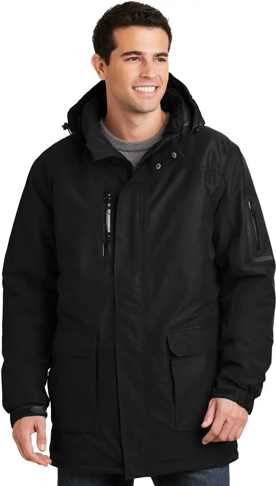 Port Authority J799 Heavyweight Parka - Black