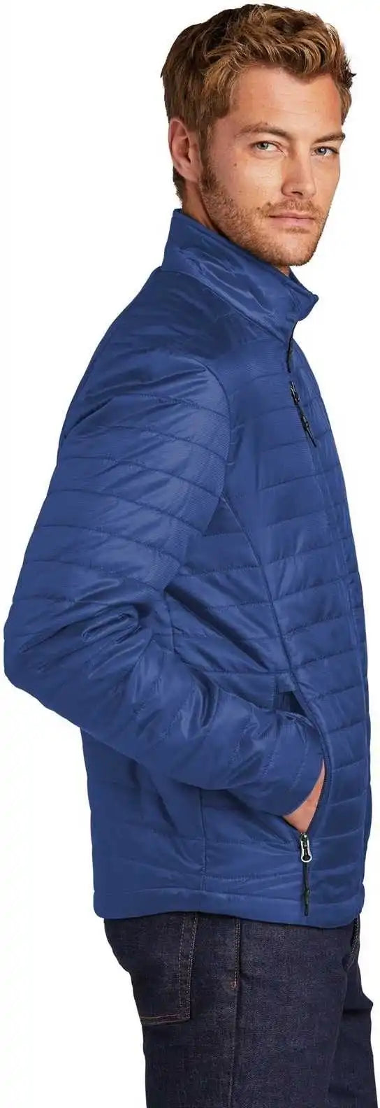 Port Authority J850 Packable Puffy Jacket Cobalt Blue