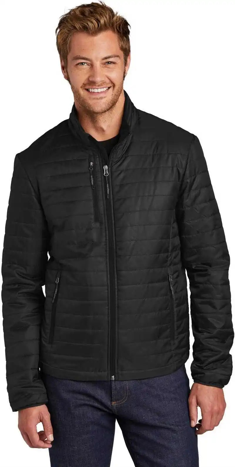 Port Authority J850 Packable Puffy Jacket Deep Black