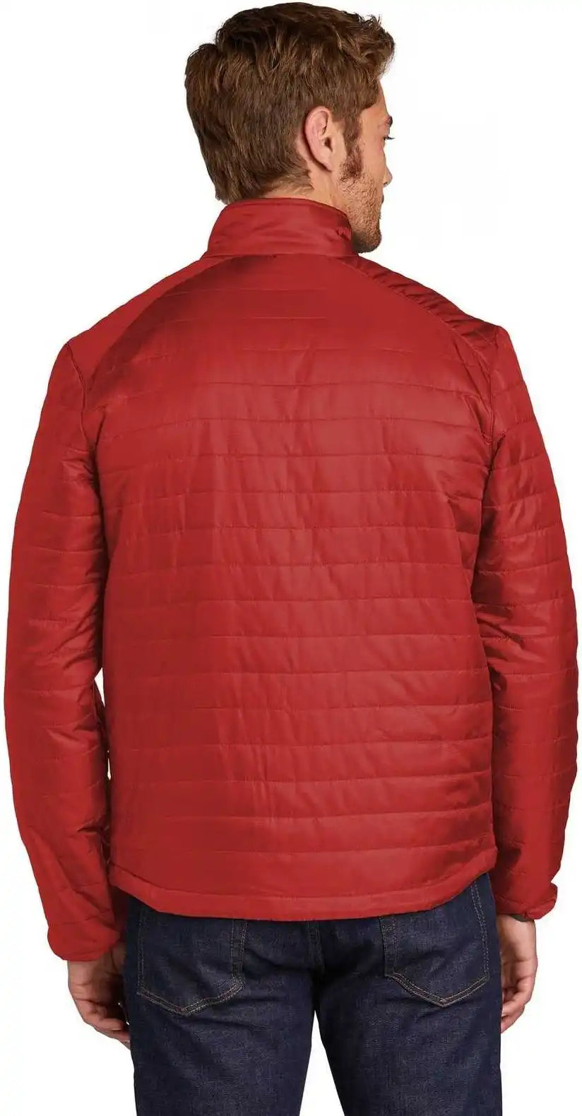 Port Authority J850 Packable Puffy Jacket - Fire Red Graphite