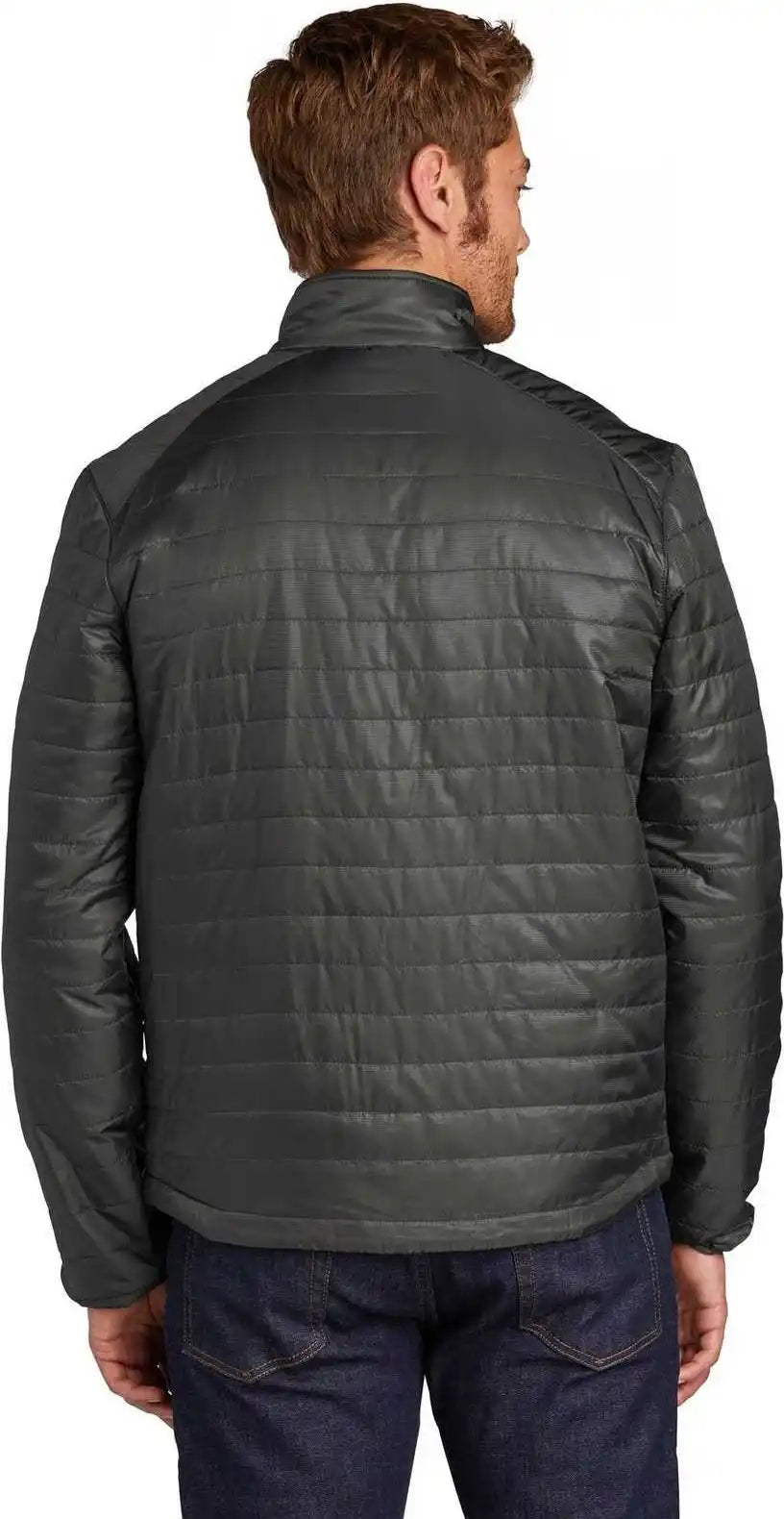 Port Authority J850 Packable Puffy Jacket Sterling Gray Graphite