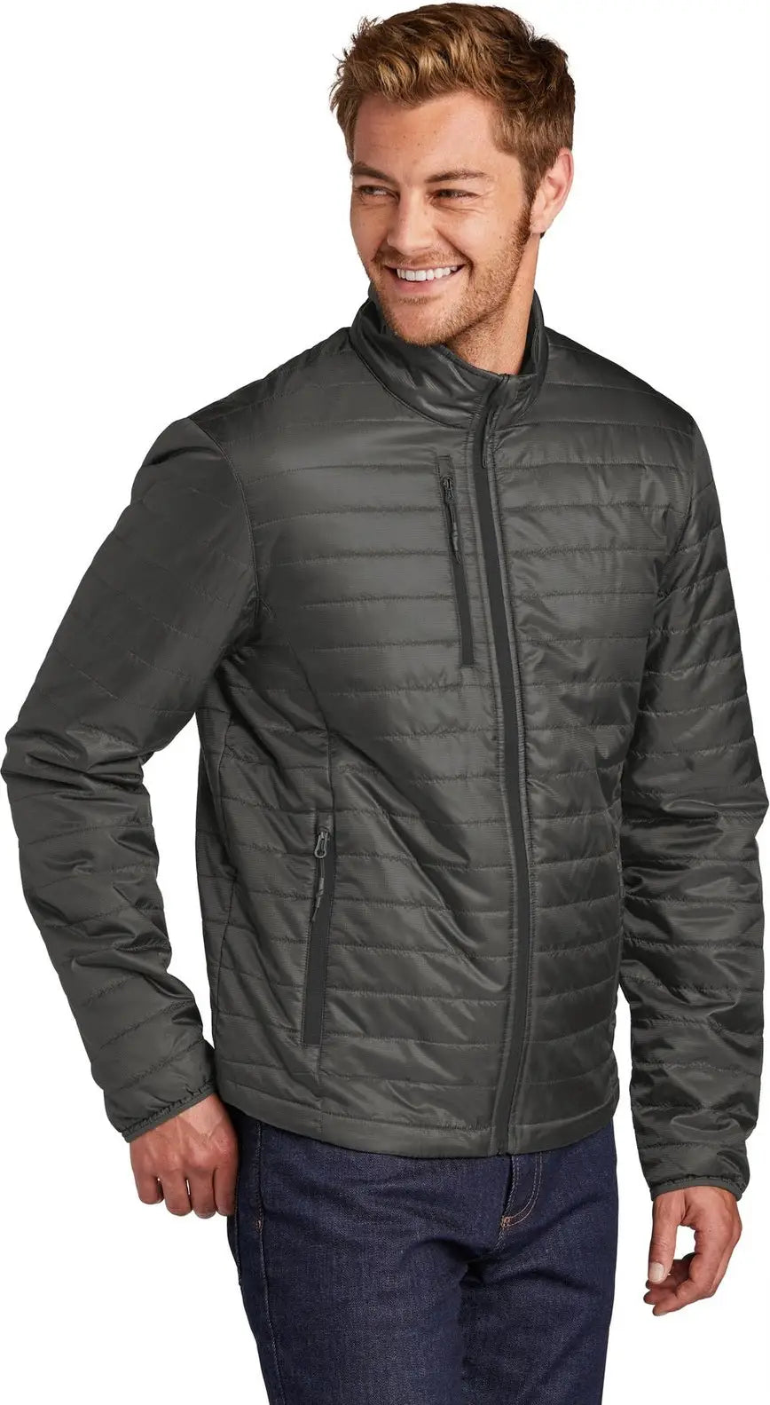 Port Authority J850 Packable Puffy Jacket - Sterling Gray Graphite