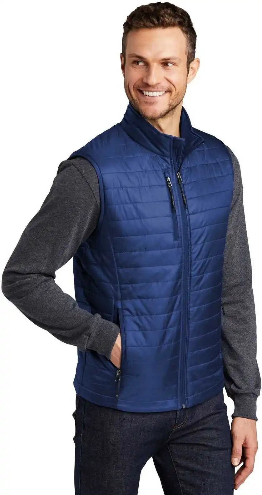 Port Authority J851 Packable Puffy Vest Cobalt Blue