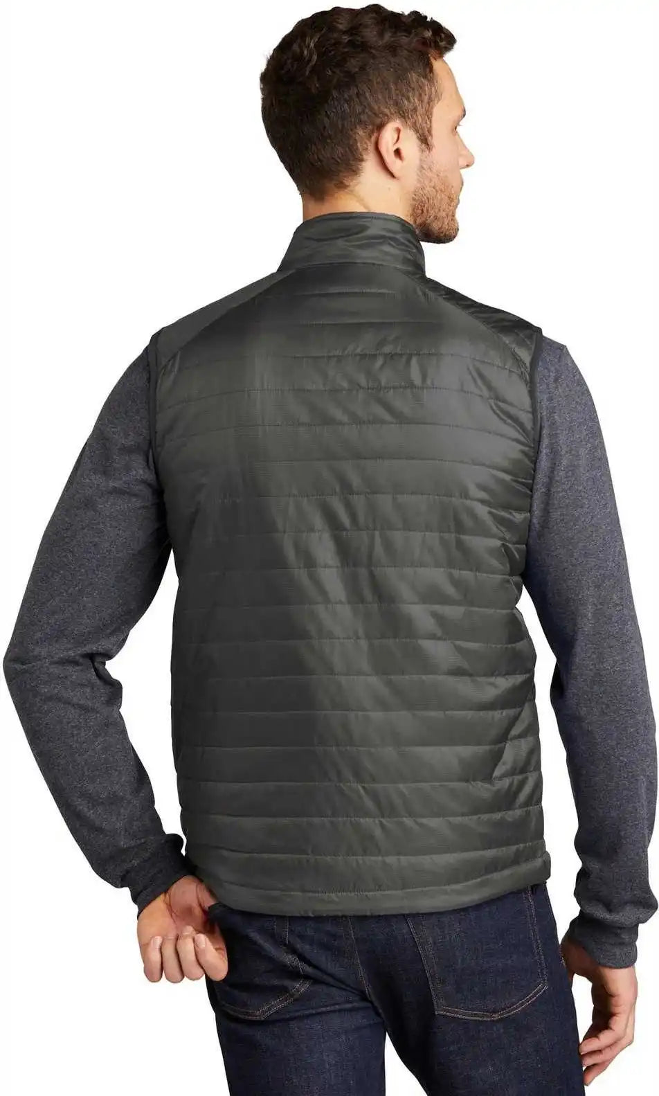 Port Authority J851 Packable Puffy Vest Sterling Gray Graphite