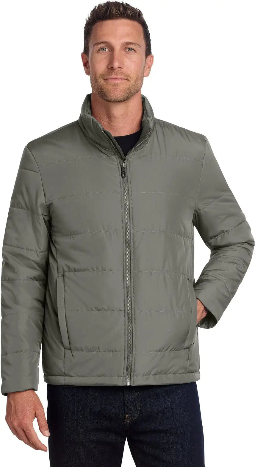 Port Authority J852 Puffer Jacket - Shadow Gray - Adult Xs