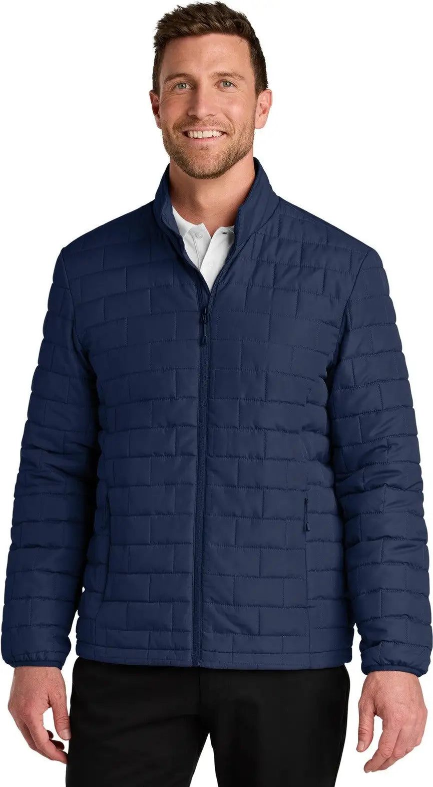 Port Authority J854 C-free Brick Jacket - True Navy - Adult Xs