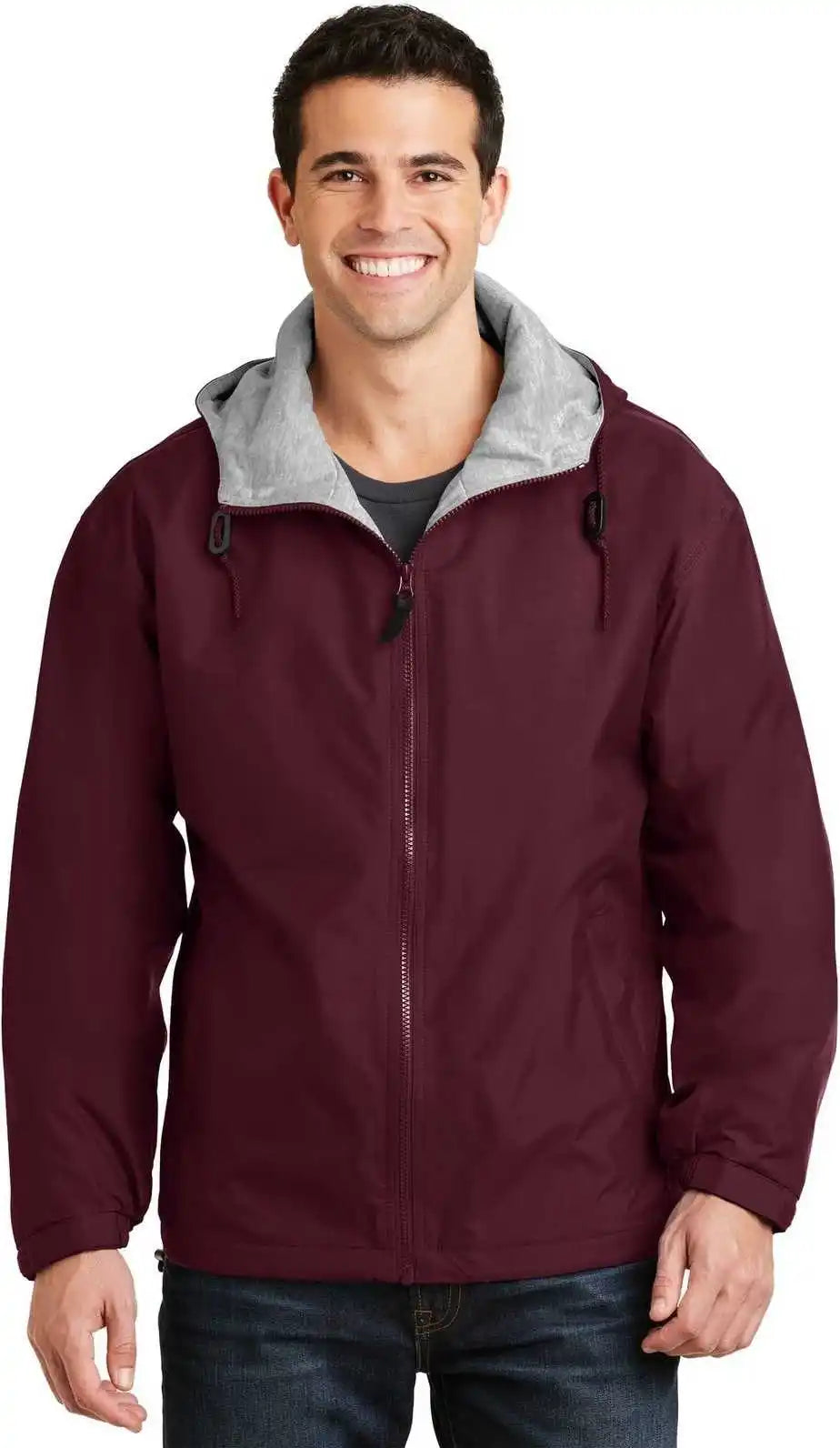 Port Authority Jp56 Team Jacket - Maroon Light Oxford