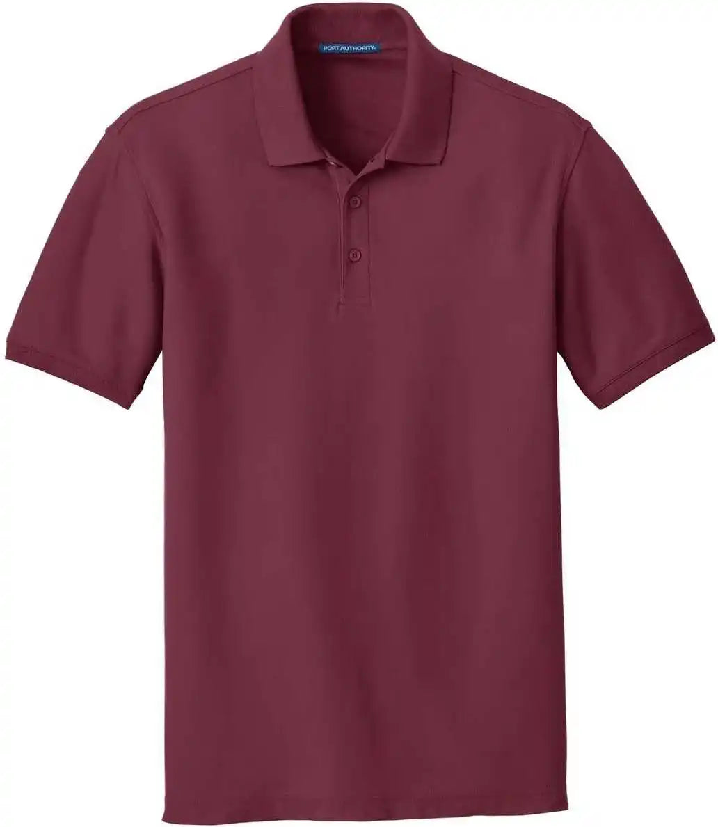 Port Authority K100 Core Classic Pique Polo Burgundy