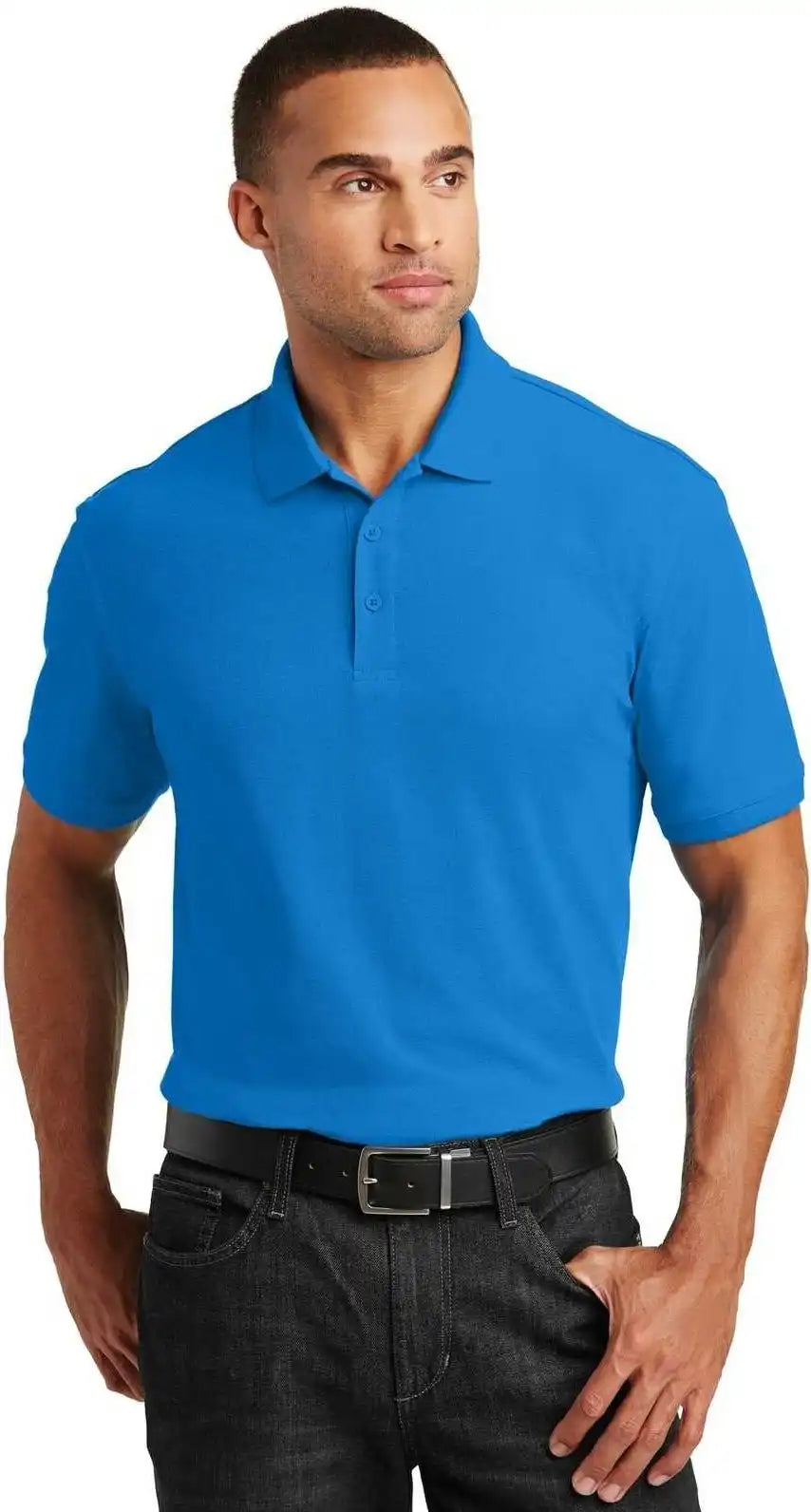 Port Authority K100 Core Classic Pique Polo - Coastal Blue