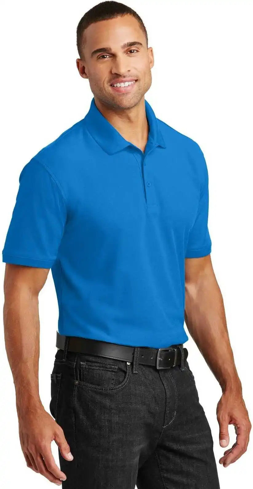 Port Authority K100 Core Classic Pique Polo - Coastal Blue