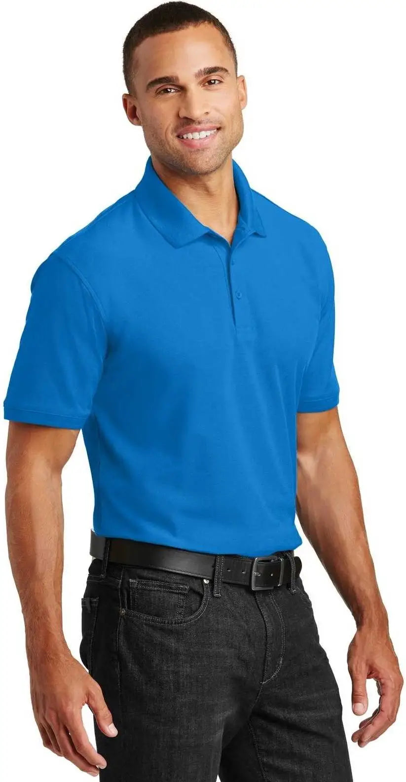 Port Authority K100 Core Classic Pique Polo - Coastal Blue