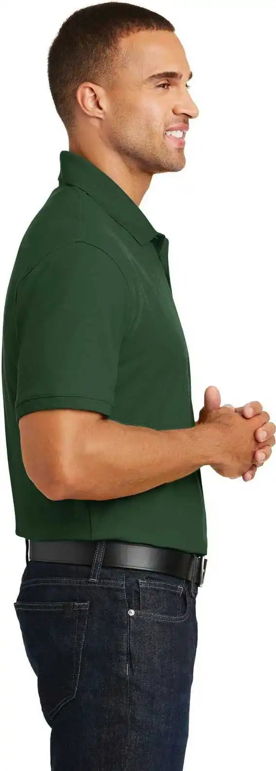 Port Authority K100 Core Classic Pique Polo Deep Forest Green