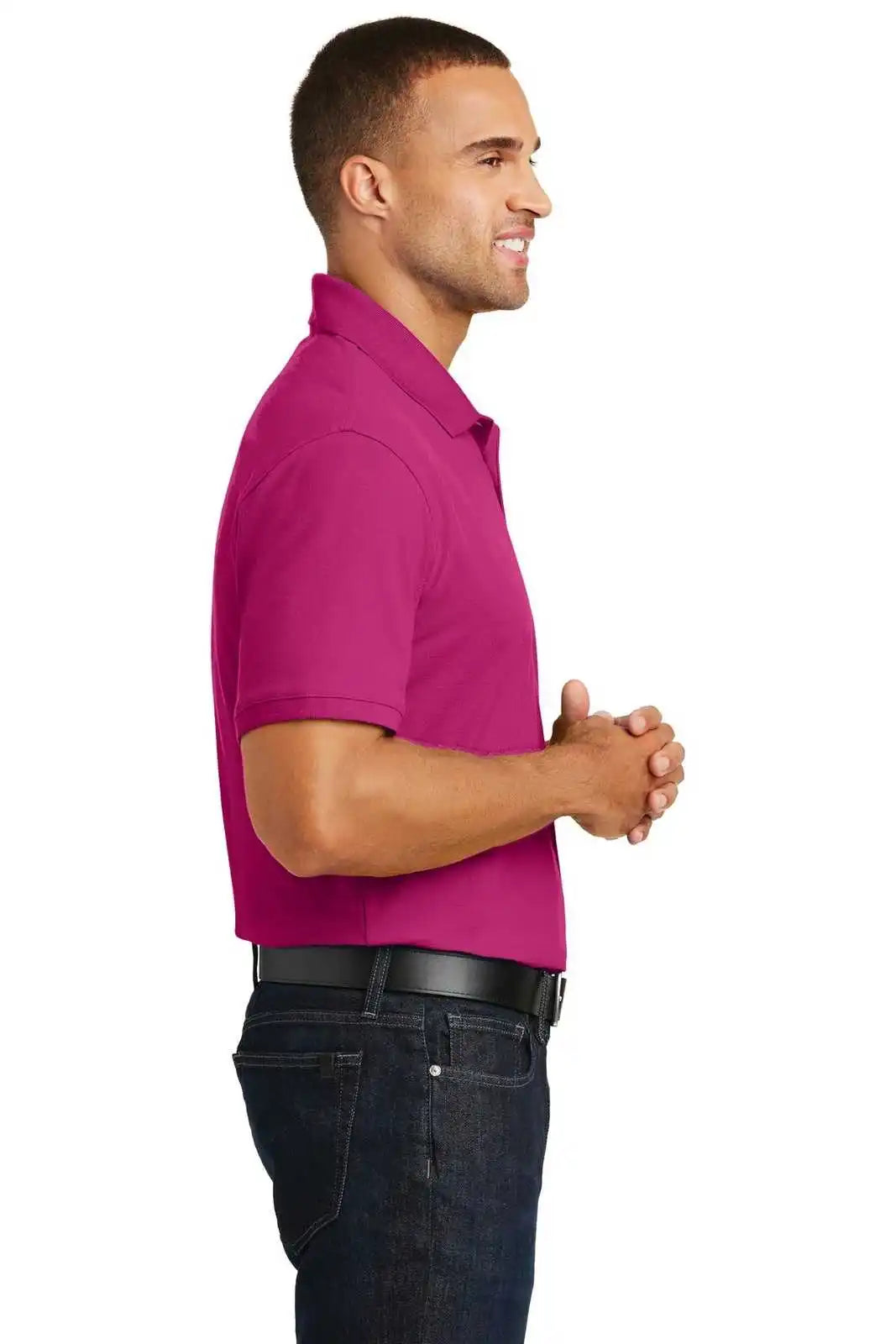 Port Authority K100 Core Classic Pique Polo - Pink Azalea