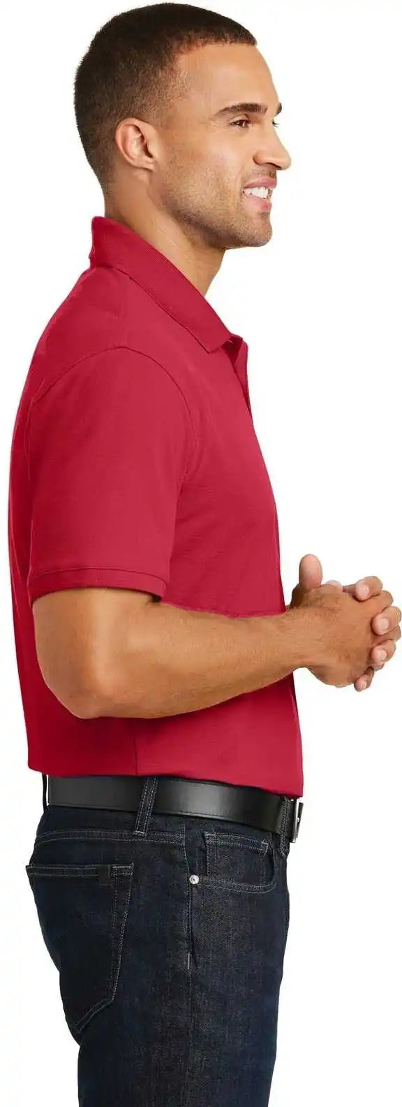 Port Authority K100 Core Classic Pique Polo - Rich Red