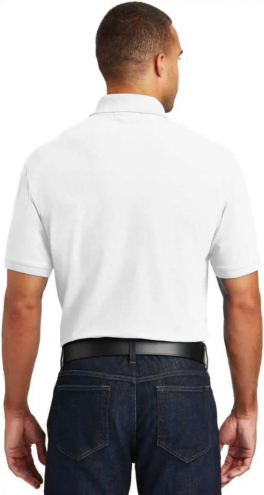 Port Authority K100 Core Classic Pique Polo - White