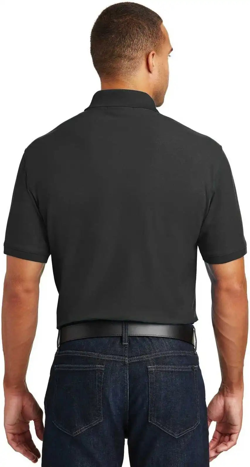 Port Authority K100p Core Classic Pique Pocket Polo Deep Black