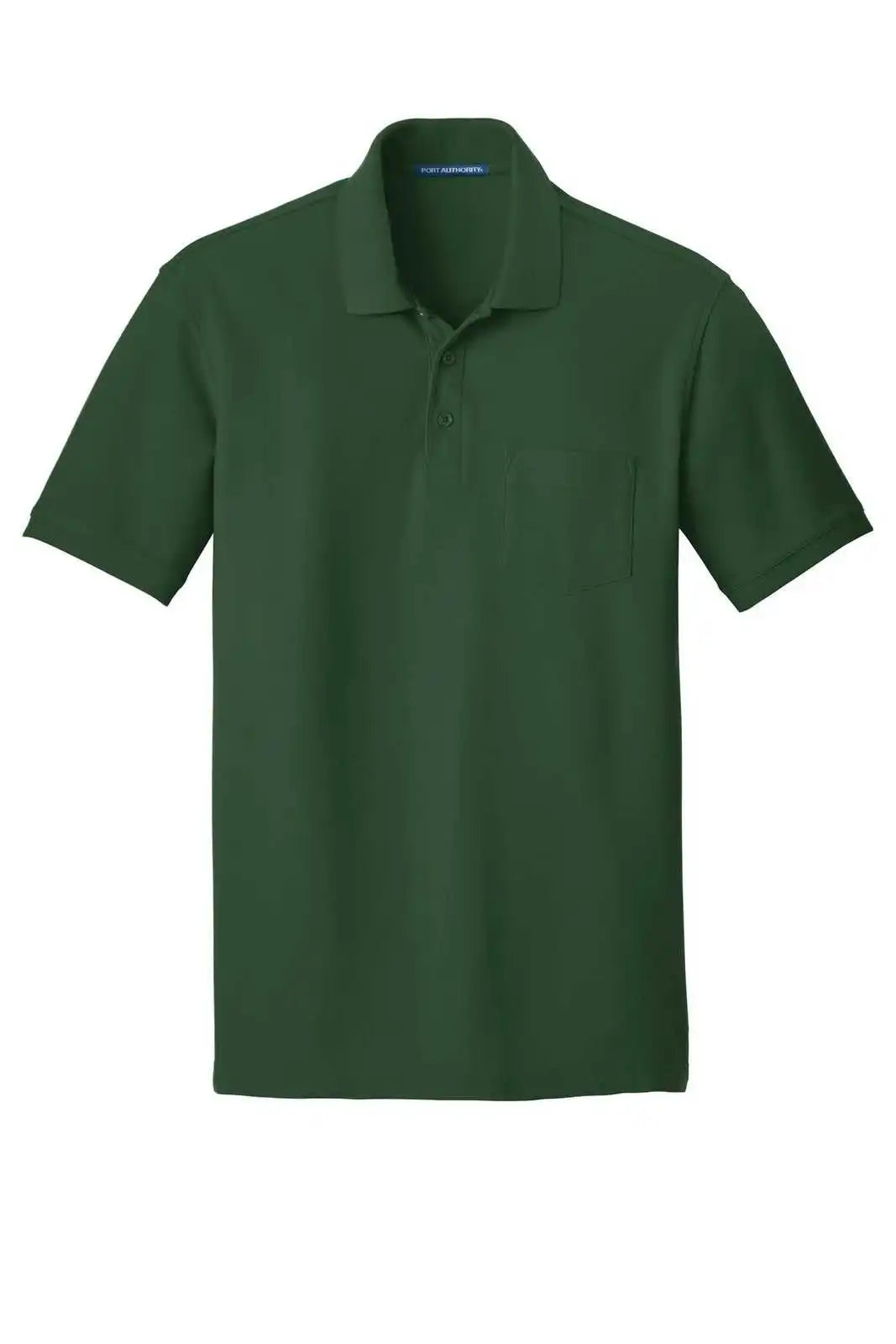 Port Authority K100p Core Classic Pique Pocket Polo - Deep Forest Green