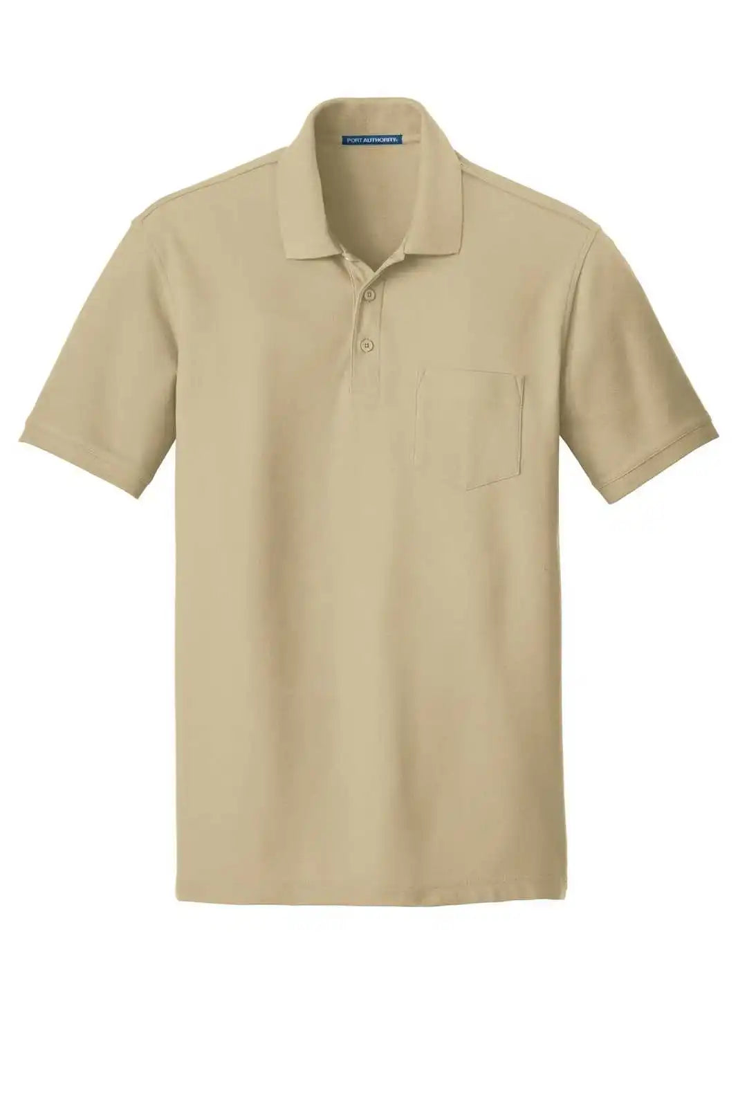 Port Authority K100p Core Classic Pique Pocket Polo - Wheat