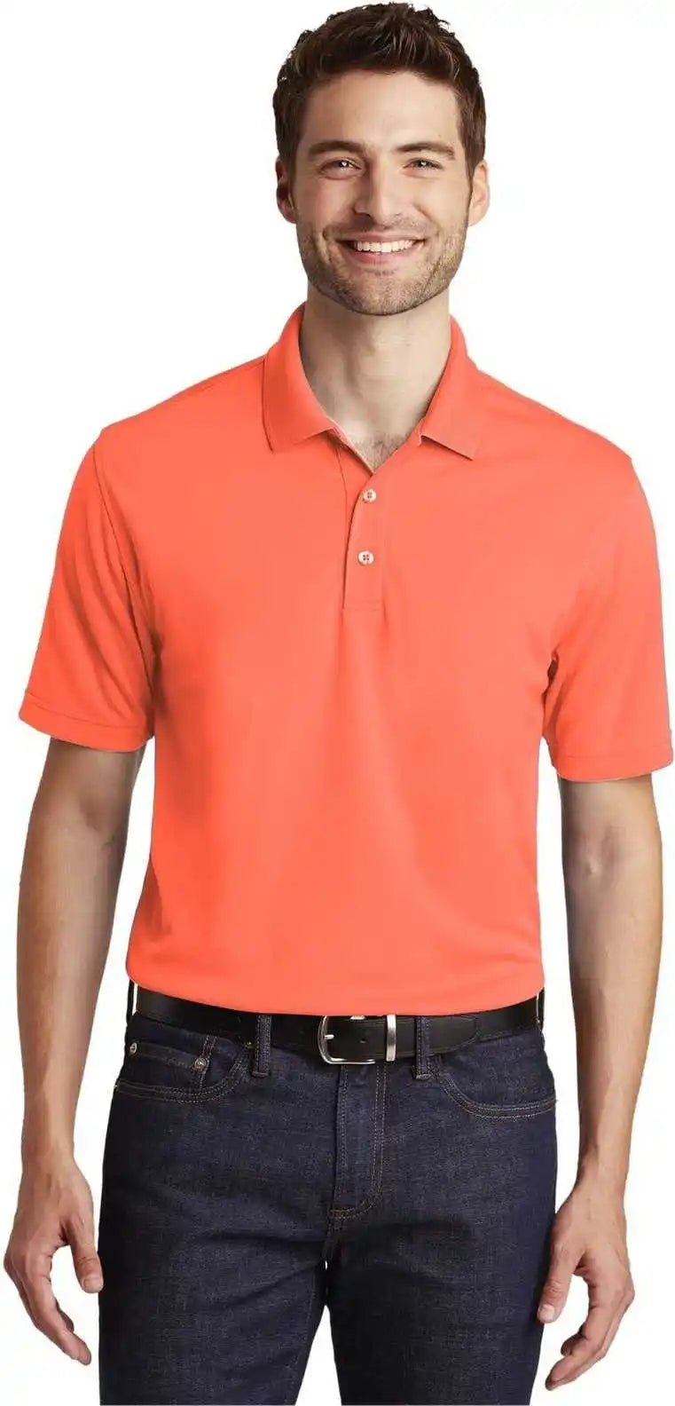 Port Authority K110 Dry Zone Uv Micro-mesh Polo - Coral Splash
