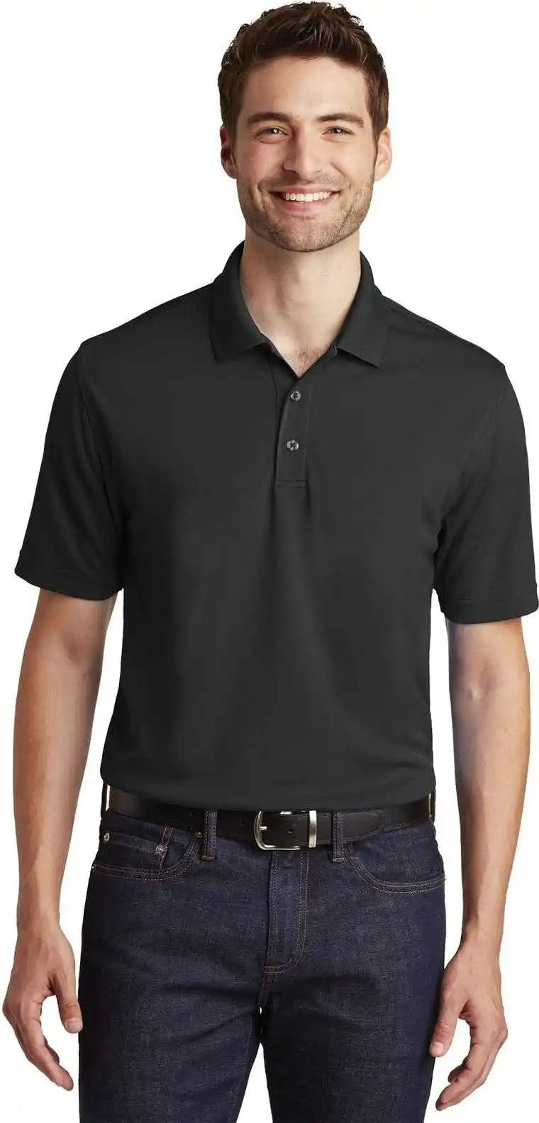 Port Authority K110 Dry Zone Uv Micro Mesh Polo Deep Black