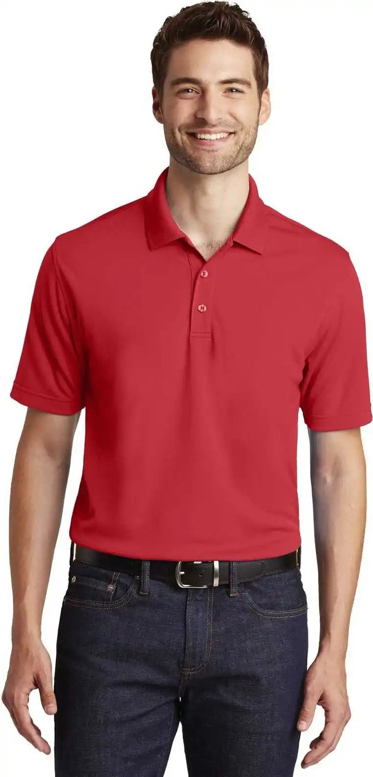 Port Authority K110 Dry Zone Uv Micro Mesh Polo Rich Red
