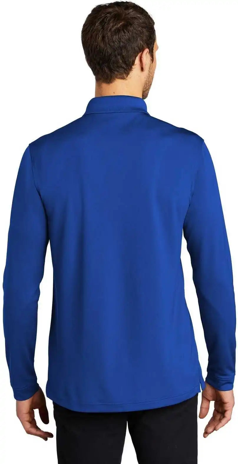 Port Authority K110ls Dry Zone Uv Micro-mesh Long Sleeve Polo - True Royal