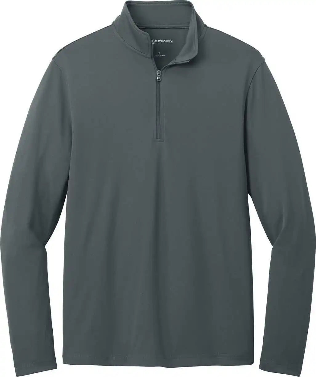 Port Authority K112 Dry Zone Uv Micro Mesh 1/4 Zip Graphite