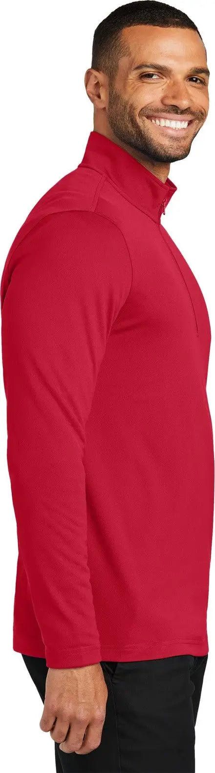 Port Authority K112 Dry Zone Uv Micro-mesh 1/4-zip - Rich Red
