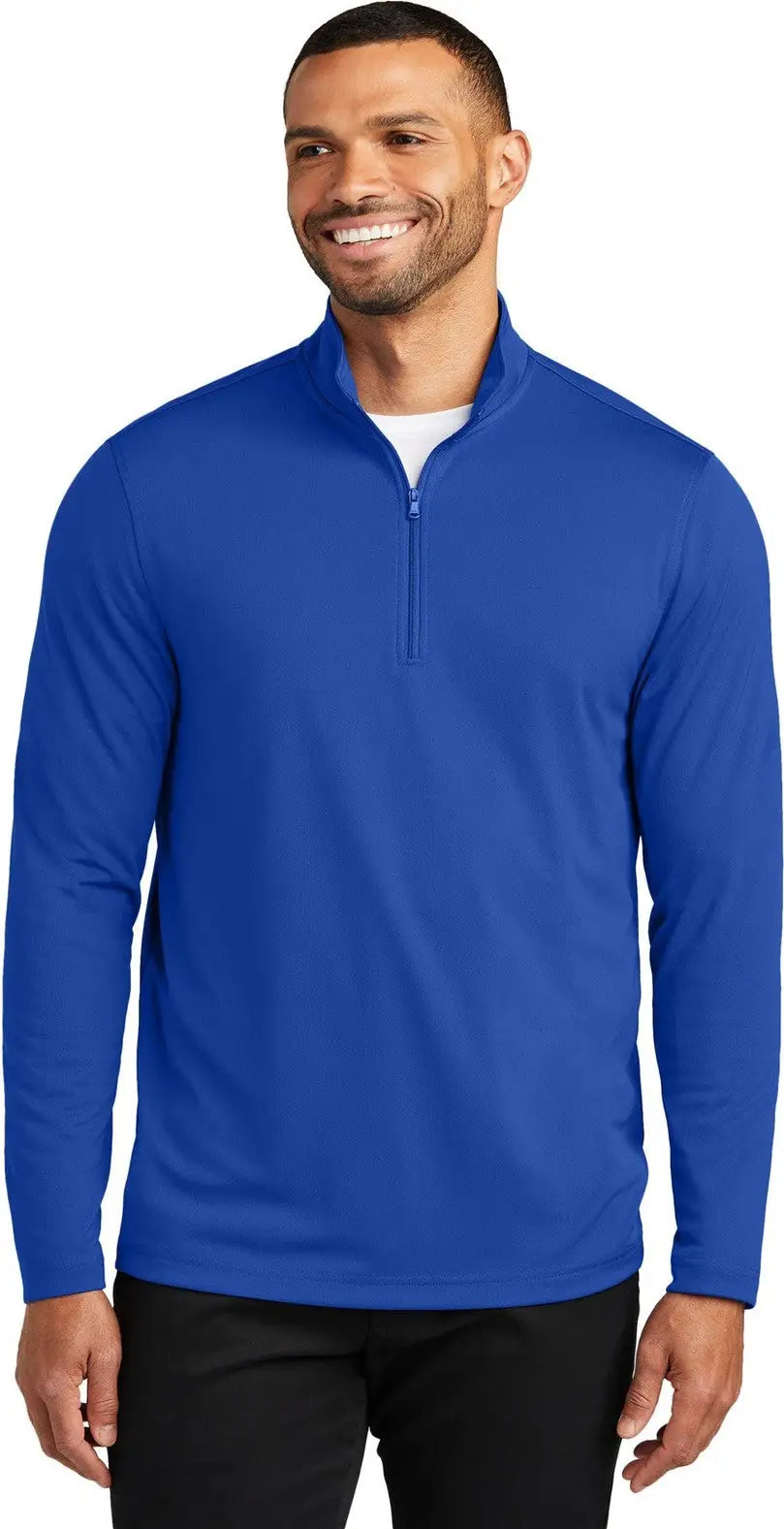 Port Authority K112 Dry Zone Uv Micro-mesh 1/4-zip - True Royal - Adult Xs