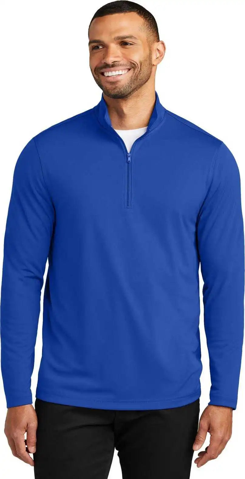 Port Authority K112 Dry Zone Uv Micro Mesh 1/4 Zip True Royal