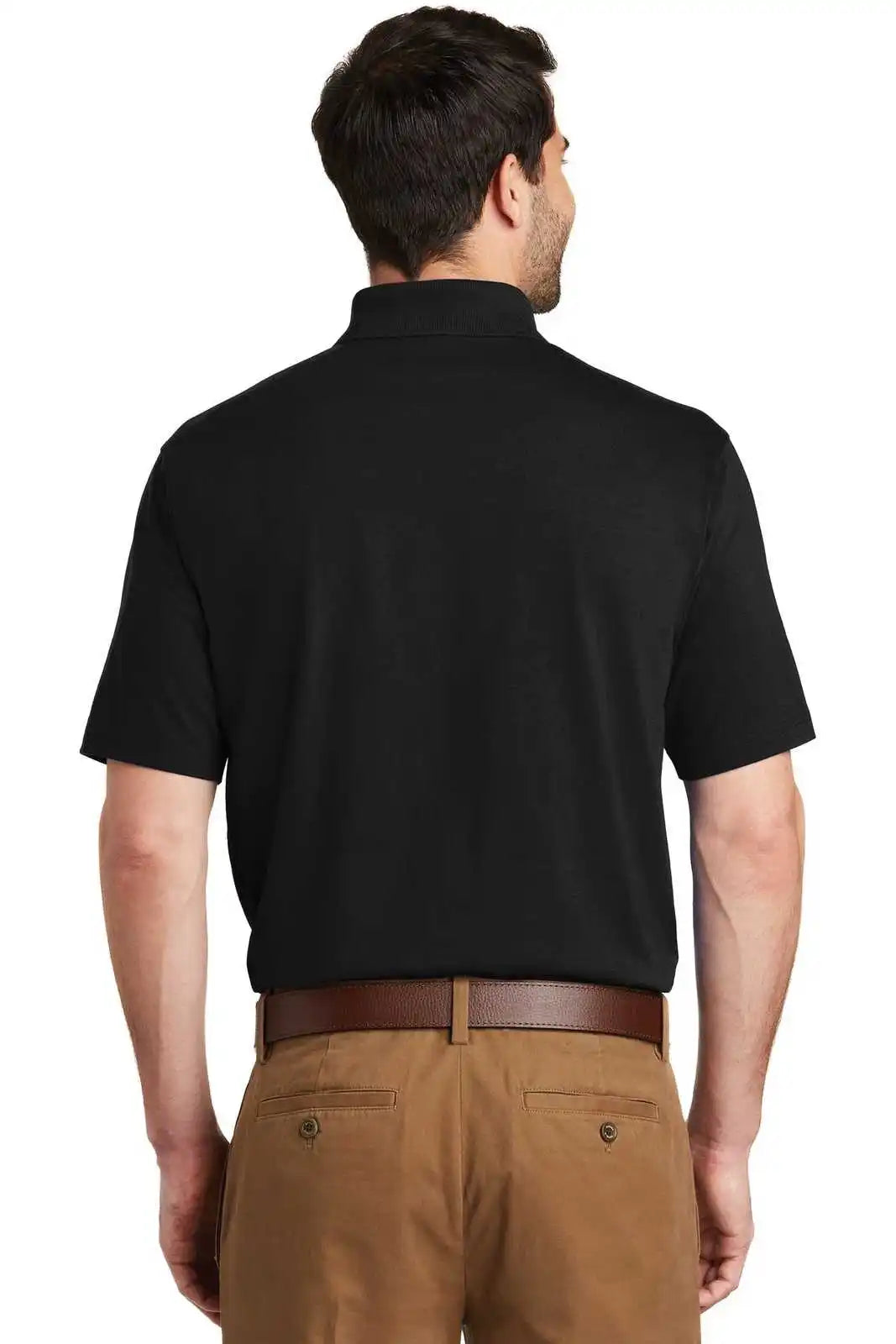 Port Authority K164 Superpro Knit Polo - Black