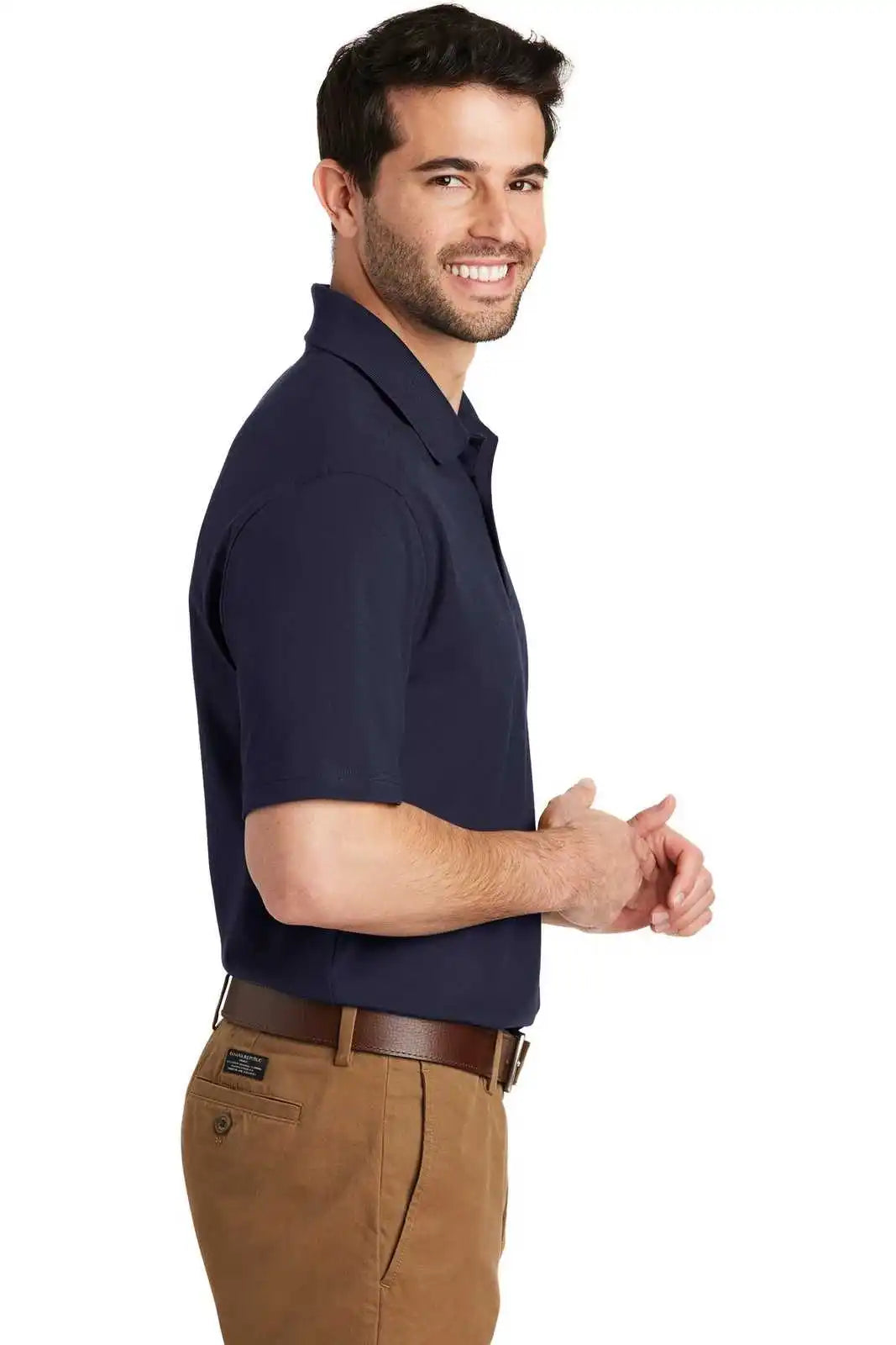 Port Authority K164 Superpro Knit Polo - True Navy