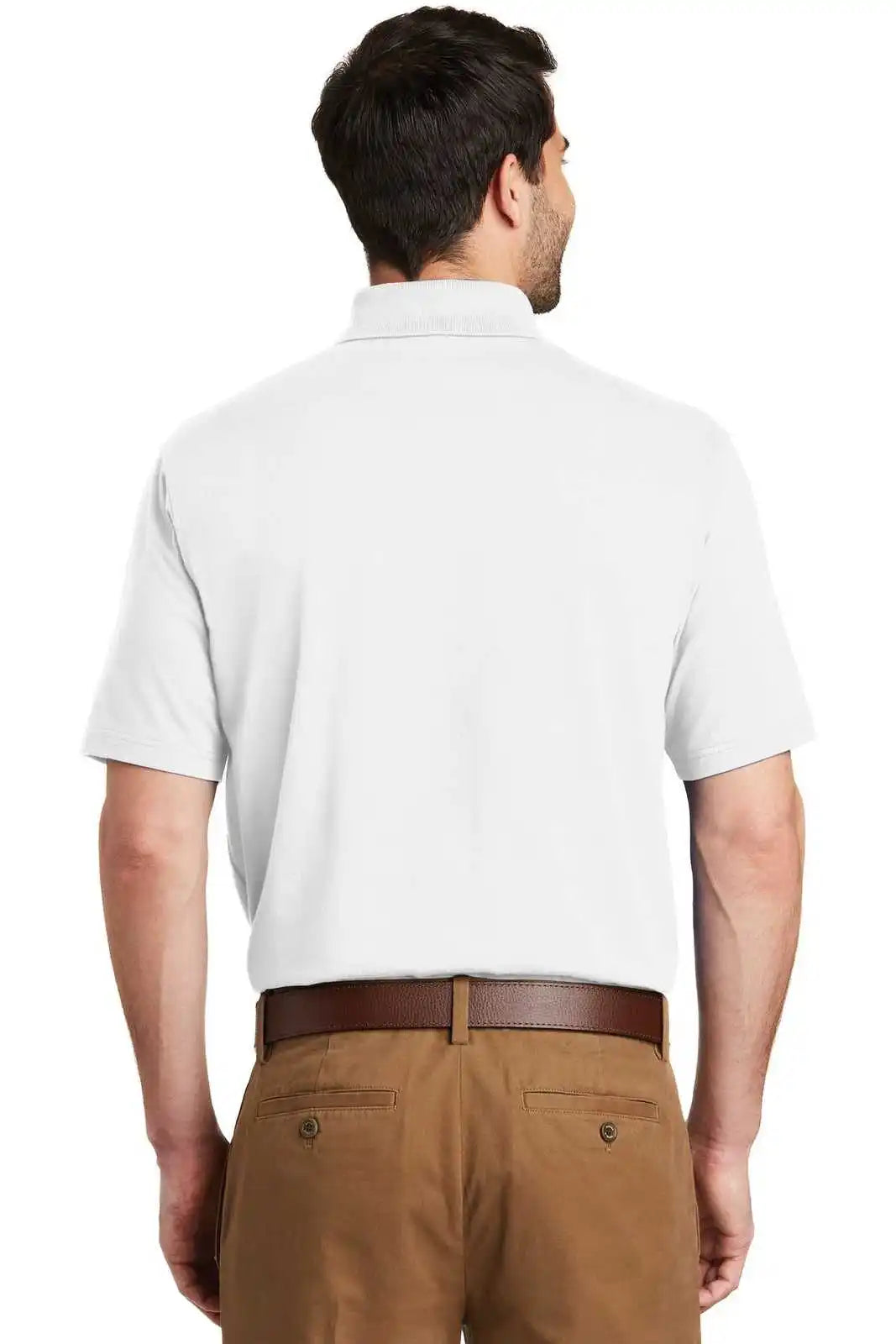Port Authority K164 Superpro Knit Polo - White