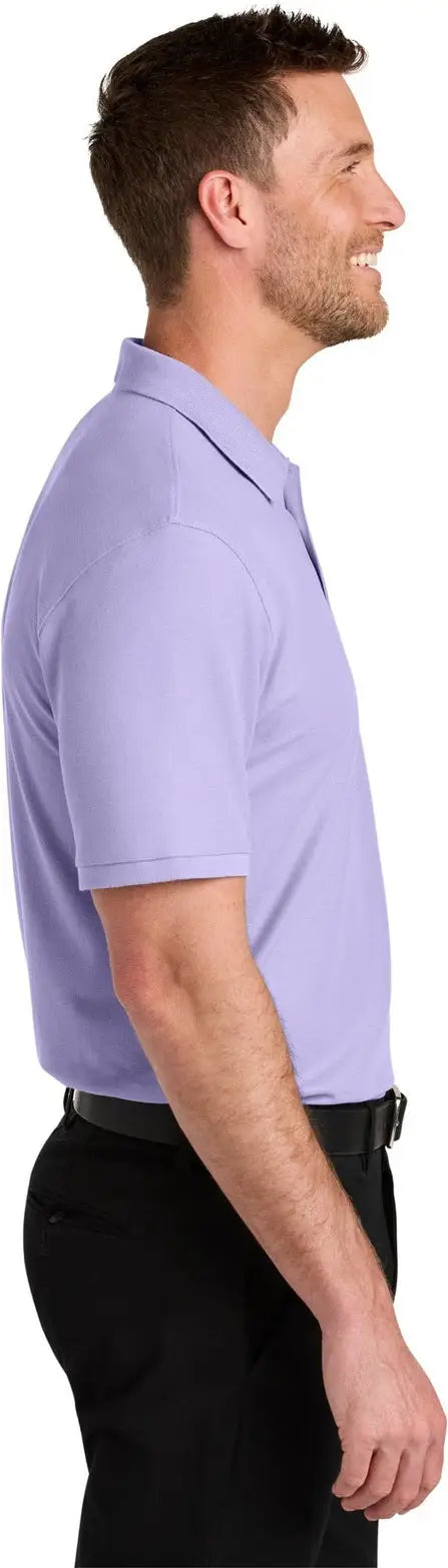 Port Authority K200 Wearever Signature Pique Polo - Bright Lavender