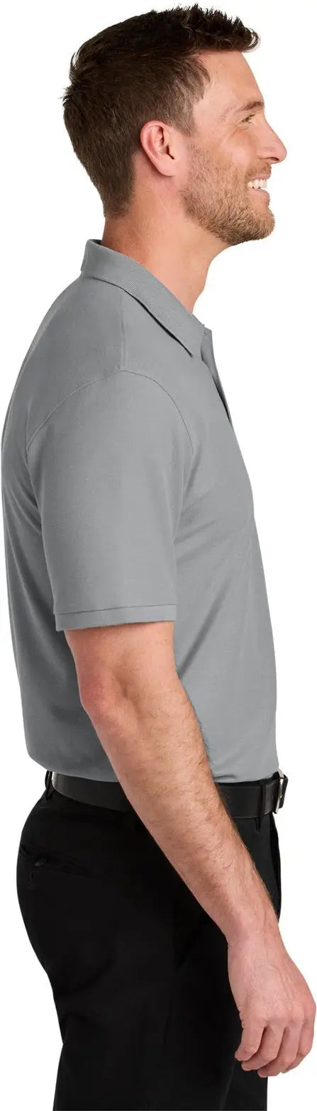 Port Authority K200 Wearever Signature Pique Polo - Gusty Gray