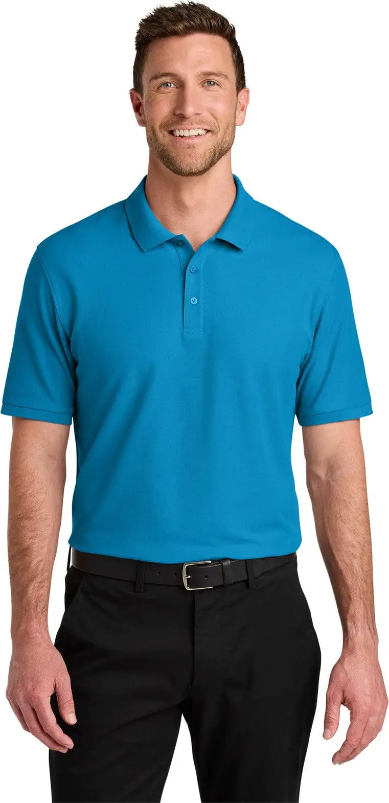 Port Authority K200 Wearever Signature Pique Polo - Parcel Blue - Adult Xs